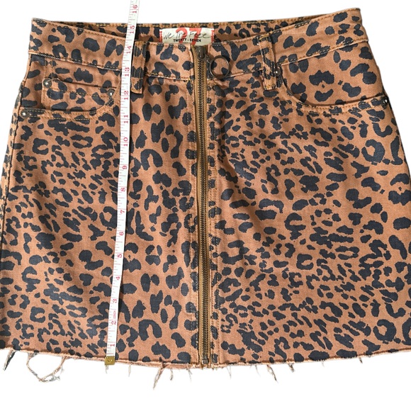 WE THE FREE Animal Print Denim Mini Skirt - Picture 8 of 8